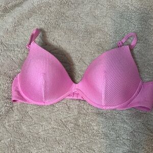 Victoria's Secret Pink Swim Bra with Ribbed Texture